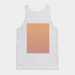 Champagne Mocha to Dusty Rose Pink Ombre Fade Sunset Gradient Tank Top